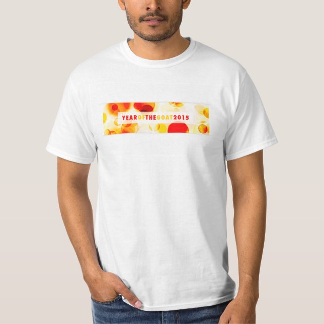 T-shirts ano da cabra 2015 (bokeh) (Frente)