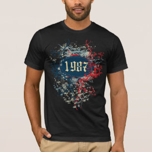 T-shirts Ano de Aniversário de 1987 ou Desde 1987 ou Feito 