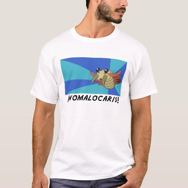 T-shirts Anomalocaris! Animal pré-histórico (Frente)