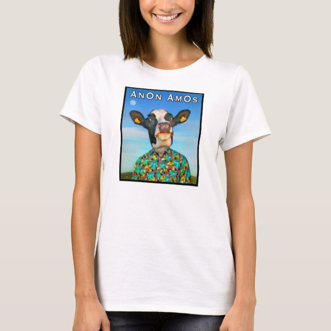 T-shirts AnOn AmOs - Vaca do desenhista - cor completa (Frente)