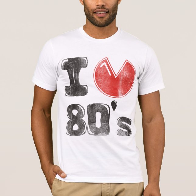 T-shirts anos 80 afligido (Frente)