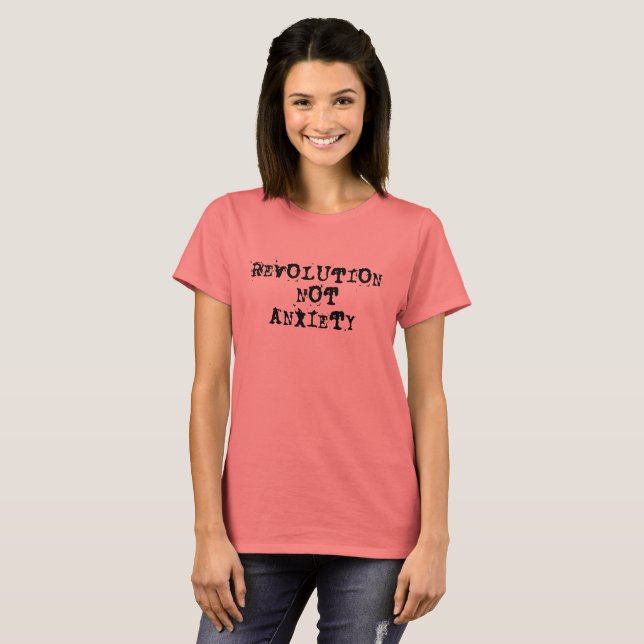 T-shirts ANSIEDADE da REVOLUÇÃO não (Frente Completa)