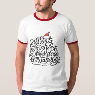 T-shirts ANTES DE EU EXPLICAR O NATAL DO SANTA Masculino Fé