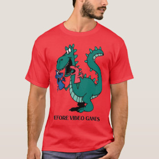 T-shirts Antes do video games