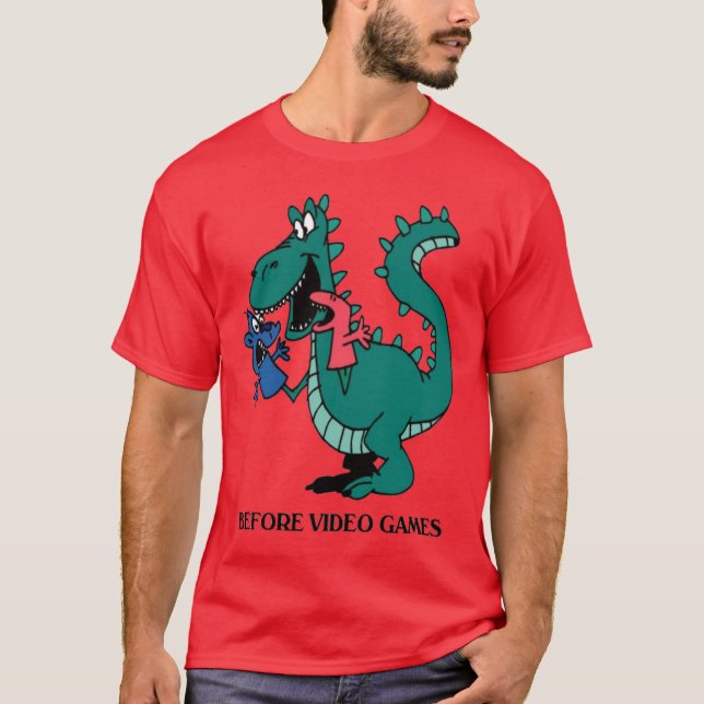 T-shirts Antes do video games (Frente)