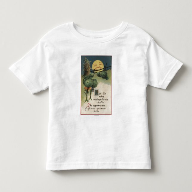 T-shirts Anthropomorphism do Dia das Bruxas GreetingCabbage (Frente)