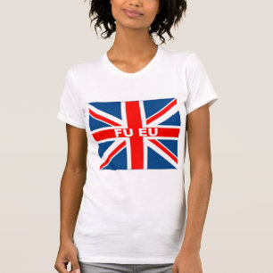 T-shirts Anti bandeira da UE Ingleses