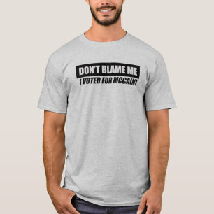 T-shirts Anti-Obama Bumpersticker - não me responsabilize