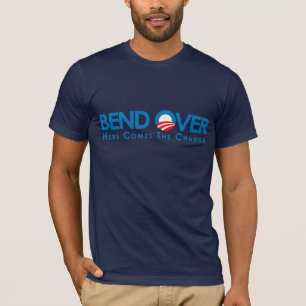 T-shirts Anti-Obama - curvatura sobre para a mudança