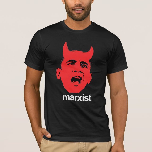 T-shirts Anti-Obama - marxista (Frente)