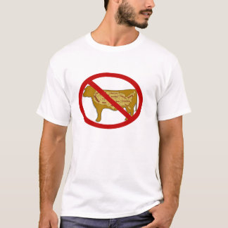 T-shirts Anti T orgânico do algodão de homens de carne