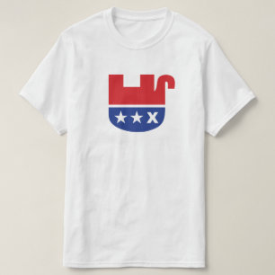 T-shirts Anti Trump GOP Republicano Elefante Morto