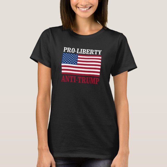 T-shirts Anti-Trump Pró-Liberdade - Anti-Trump. (Frente)