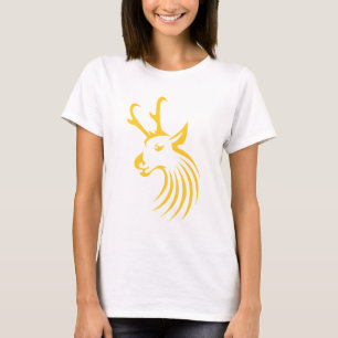 T-shirts Antílope de Pronghorn no estilo do desenho da