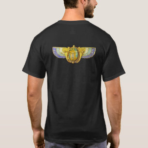T-SHIRTS ANTIQUE EGÍPCIO WINGAN SCARAB/CORNUCOPIA JEWEL