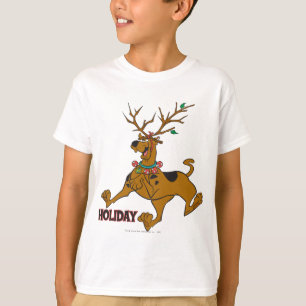 T-shirts Antlers do feriado do Natal de Scooby-Doo