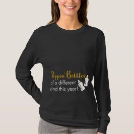 T-shirts Anúncio de estalo do bebê do feliz ano novo das