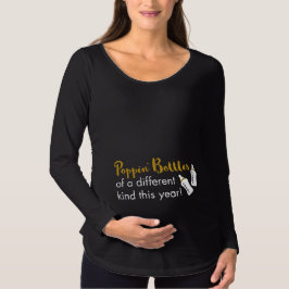 T-shirts Anúncio de estalo do bebê do feliz ano novo das