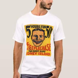 T-shirts Anúncio do cobrir do Matchbook de Coney Island do