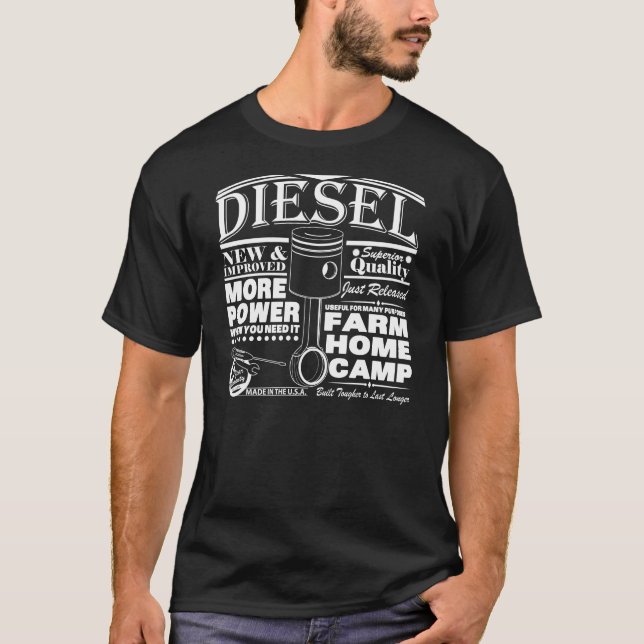 T-shirts Anúncio do diesel do Handbill (Frente)