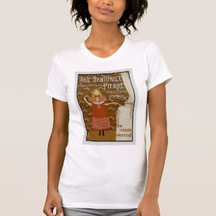 T-shirts Anúncio Francês de Creme Dental Art Nouveau