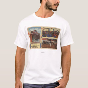 T-shirts Anúncio para a construção do exército/marinho