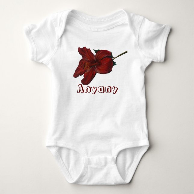 T-shirts Anyany e hibiscus (nenhum mälk) (Frente)
