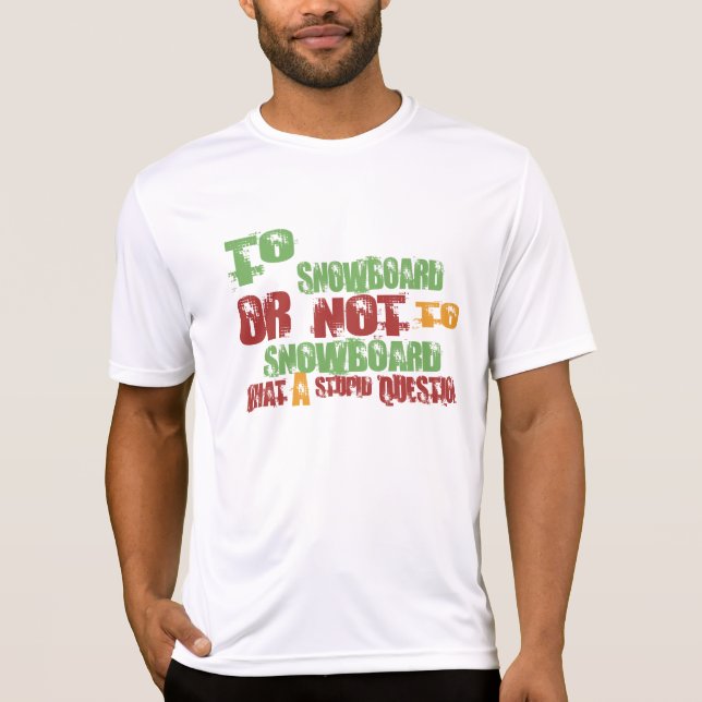 T-shirts Ao Snowboard (Frente)