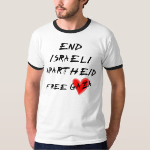 T-shirts Apartheid do israelita da extremidade