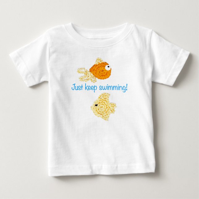 T-shirts Apenas mantenha nadar! (Frente)