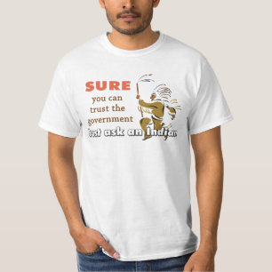 T-shirts Apenas pergunte a um indiano