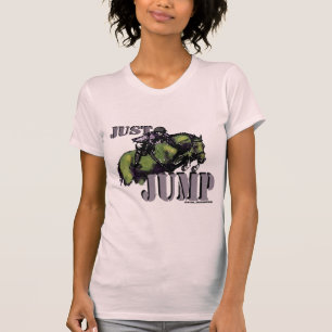 T-shirts Apenas salte o design equestre