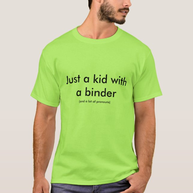 T-shirts Apenas um miúdo com uma pasta (Frente)