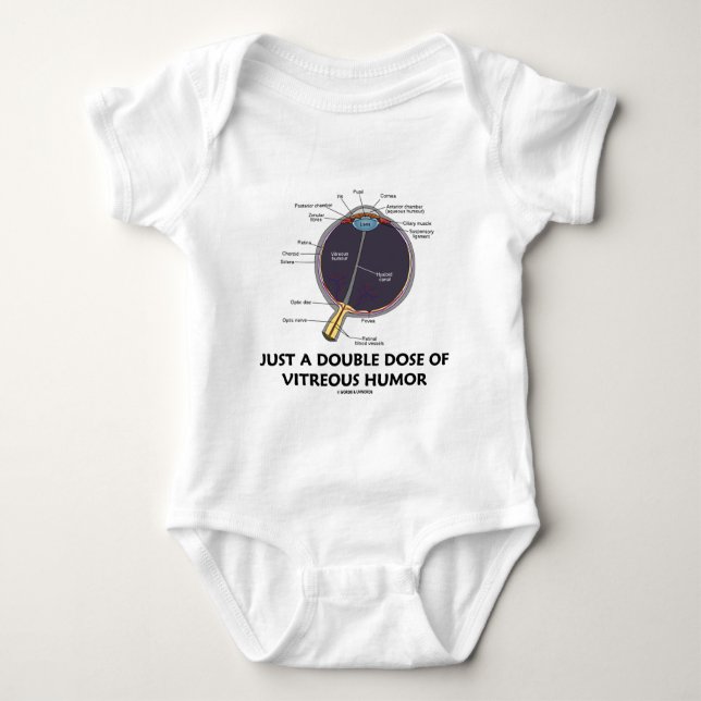 T-shirts Apenas uma dose dobro do humor Vitreous (anatomia (Frente)