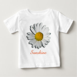 T-shirts Apenas uma Flor de Marguerite + seu texto & ideias