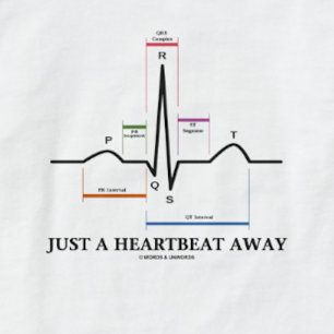 T-shirts Apenas uma pulsação do coração afastado (EKG/ECG)