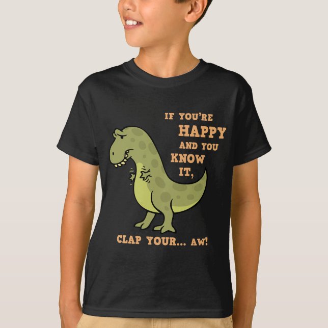 T-shirts Aplauso II de T-Rex (Frente)