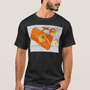 T-shirts Aplausos com canela e colher de laranja