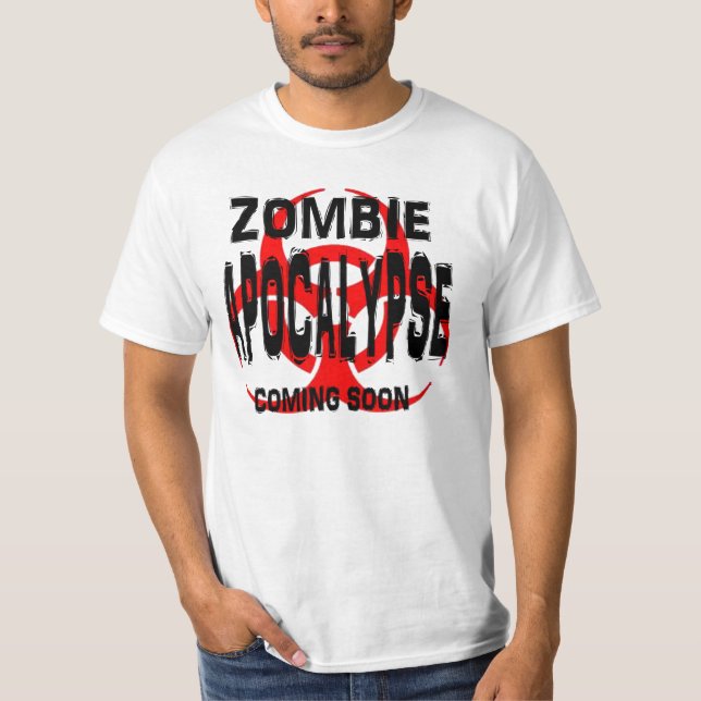 T-shirts Apocalypse. do zombi (Frente)