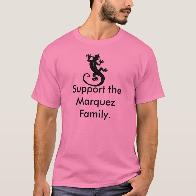 T-shirts Apoie a família Marquez. (Frente)