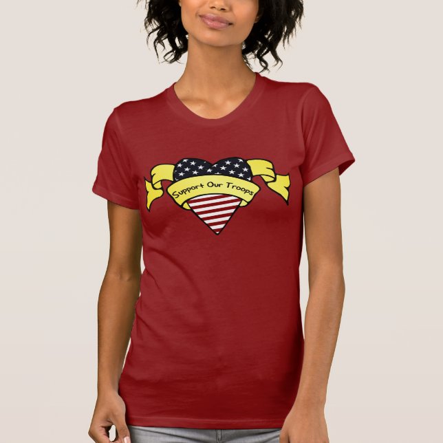T-shirts Apoie nossas tropas (Frente)
