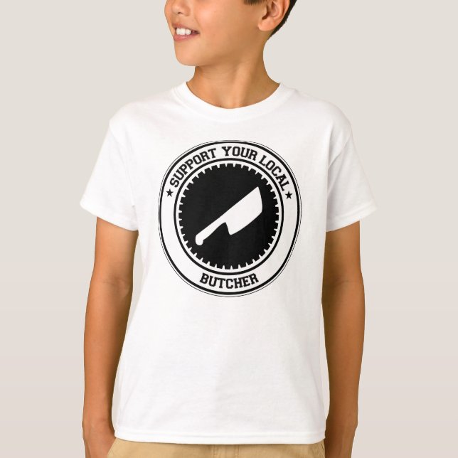 T-shirts Apoie seu carniceiro local (Frente)