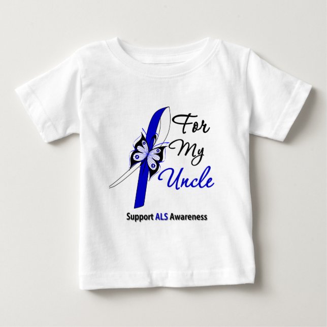 T-shirts Apoio do ALS para meu tio (Frente)