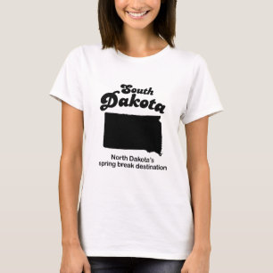 T-shirts &apos de South Dakota - de North Dakota; férias d