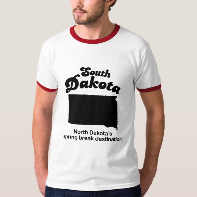 T-shirts &apos de South Dakota - de North Dakota; férias da (Frente)