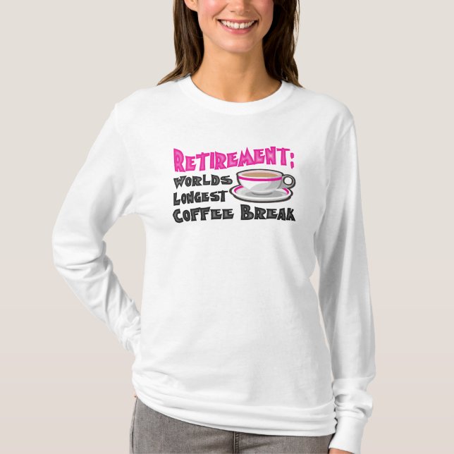T-shirts Aposentadoria (rosa) (Frente)