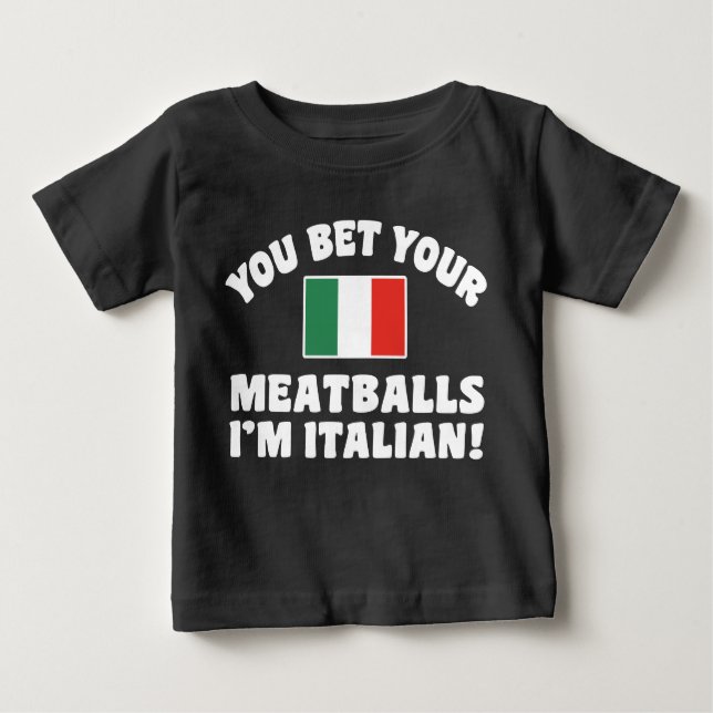 T-shirts Aposto que sou italiano. (Frente)