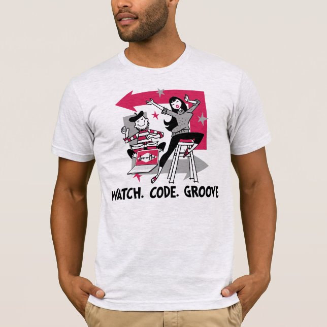 T-shirts App-o-Esteira: Relógio. Código. Sulco (Frente)