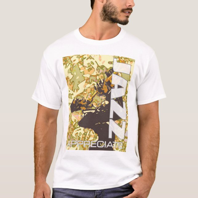T-shirts Aprecie o jazz 2 (Frente)