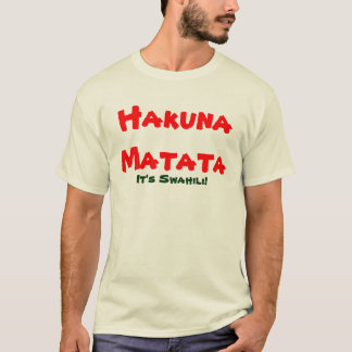 T-shirts Aprenda falar o suaíli
